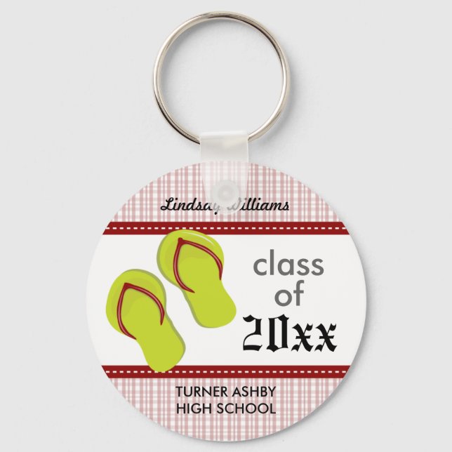 Chaveiro de Graduação Personalizada de Fluxo de Sa (Frente)