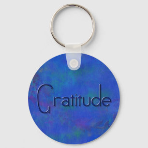 Chaveiro de Gratidão de Bloco Azul