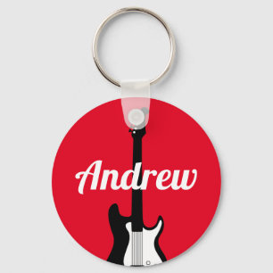 chaveiro de guitarrista elétrico