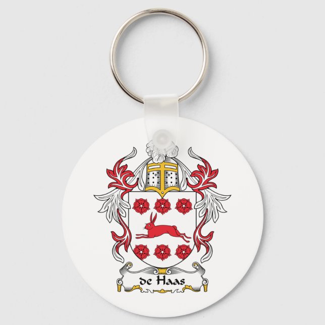 Chaveiro de Haas Family Crest (Frente)