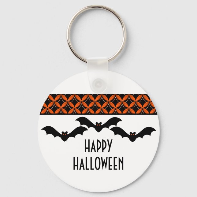 Chaveiro de Halloween do Glam Bats (Frente)