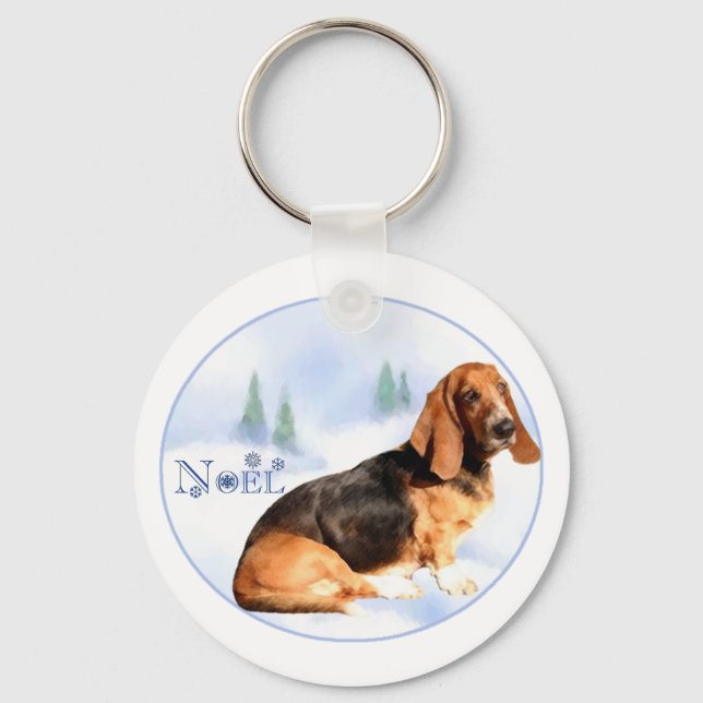 Chaveiro de Hound Noel Basset (Frente)