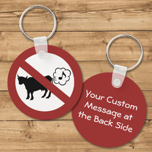 Chaveiro de Ícone de Metano de Vaca