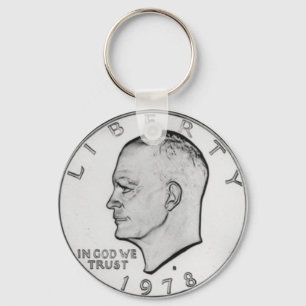 Chaveiro de imagem de Dólar Eisenhower