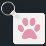 Chaveiro de impressão de pata<br><div class="desc">Design de impressão de plataforma divertida para amantes de os animais!</div>