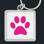 Chaveiro de impressão de pata<br><div class="desc">Pata,  impressão,  cão,  gato,  animal de estimação,  cachorrinho,  gatinho,  simpatia,  guardar,  lembrar</div>