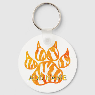 Chaveiro de Impressão Personalizada de Pata de Tig