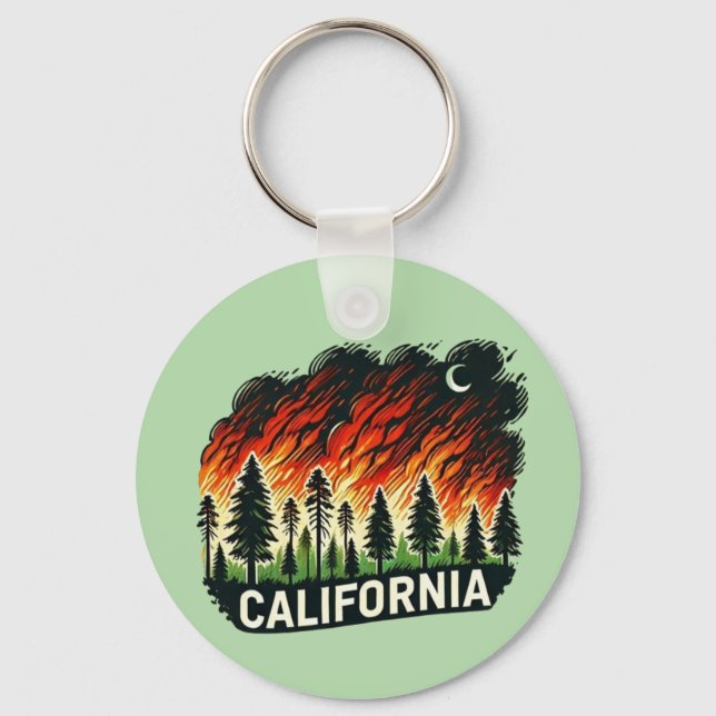 CHAVEIRO DE INCÊNDIO NA CALIFÓRNIA (Verso)