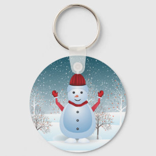 Chaveiro de inverno Snowman