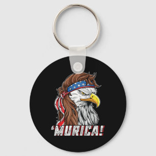 Chaveiro De Julho Bald Eagle Mullet Murica Usa Usa Merica