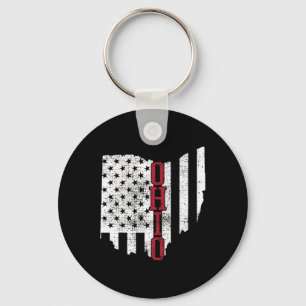Chaveiro De Julho Ohio Eua Flag States Vintage