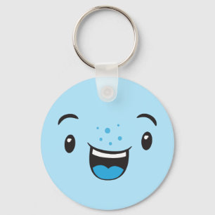 Chaveiro de Kawaii, um Sorriso Azul