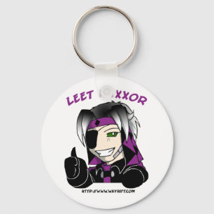 Chaveiro de Kip "Leet Haxxor"
