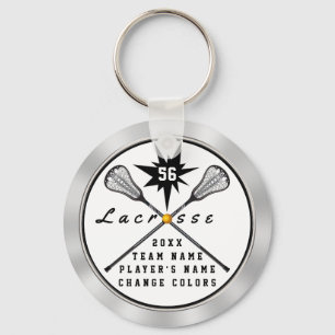 Chaveiro de Lacrosse Personalizada, TEXTO, CORES
