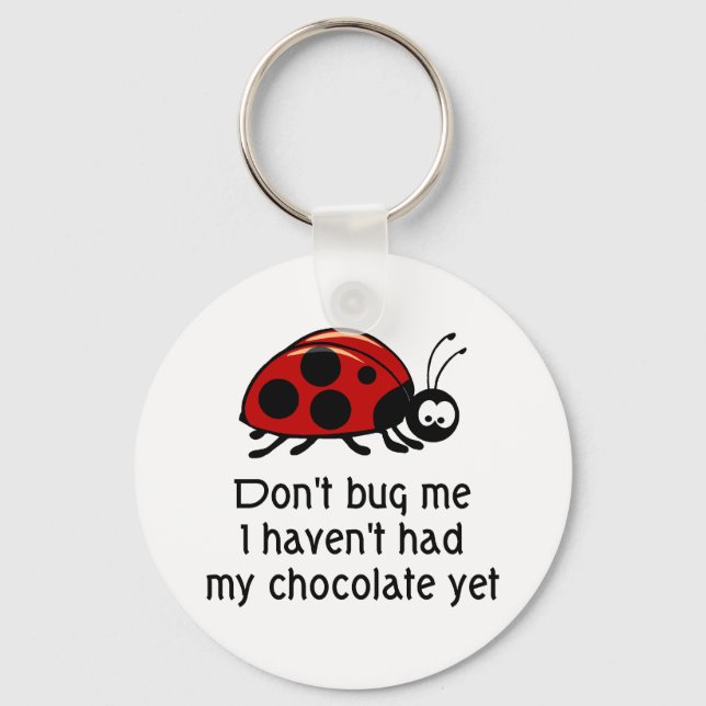 Chaveiro de Ladybug de chocolate (Frente)