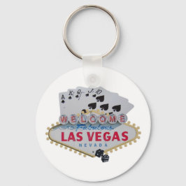 Chaveiro de Las Vegas Royal Flush com conjunto de