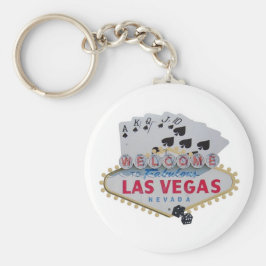 Chaveiro de Las Vegas Royal Flush com conjunto de