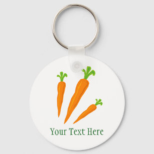 Chaveiro de legumes de cenoura e legumes de cenour