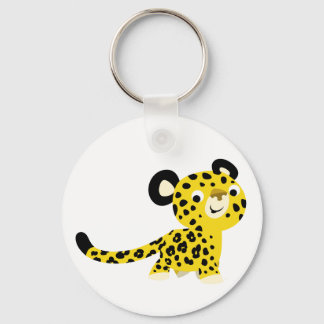Chaveiro de Leopardo Amigo de Cartoon Bonito