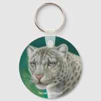 Chaveiro de Leopardo de Neve