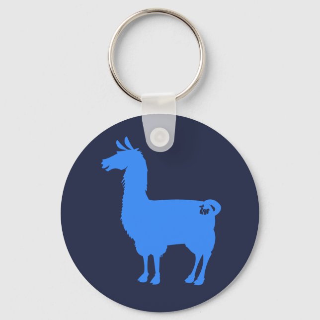 Chaveiro de Llama Azul (Frente)
