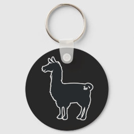 Chaveiro de Llama da Linha Branca