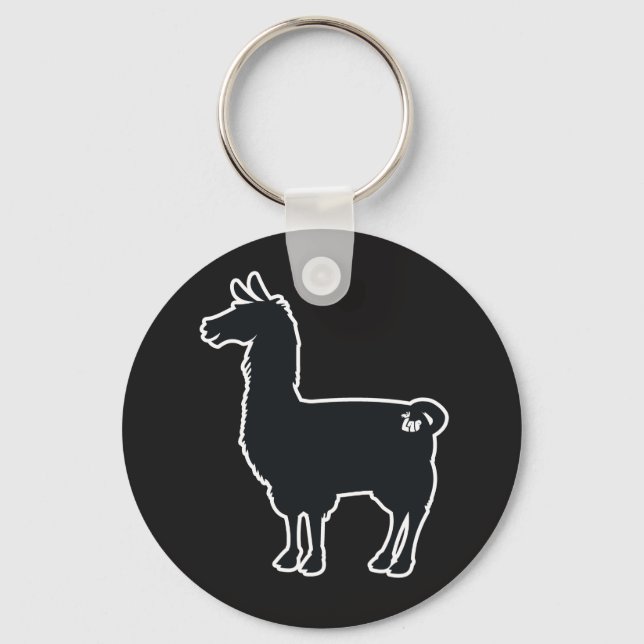 Chaveiro de Llama da Linha Branca (Frente)