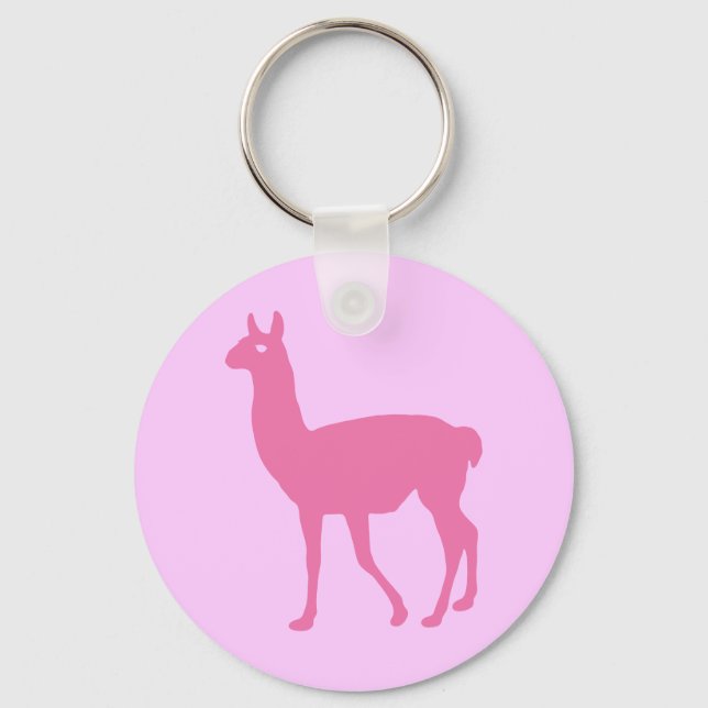 Chaveiro de Llama rosa (Frente)