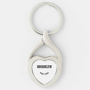 Chaveiro de Localização Personalizada de Cidade e