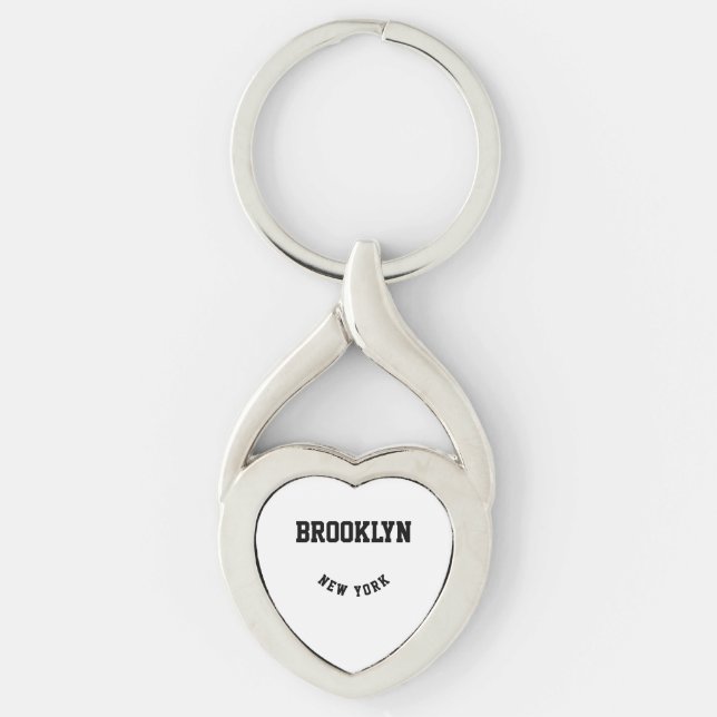 Chaveiro de Localização Personalizada de Cidade e  (Frente)