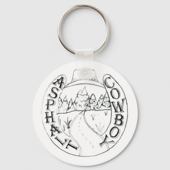 Chaveiro de logotipo do Asphalt Cowboy (Frente)