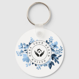 Chaveiro de logotipo personalizado minimalista sim