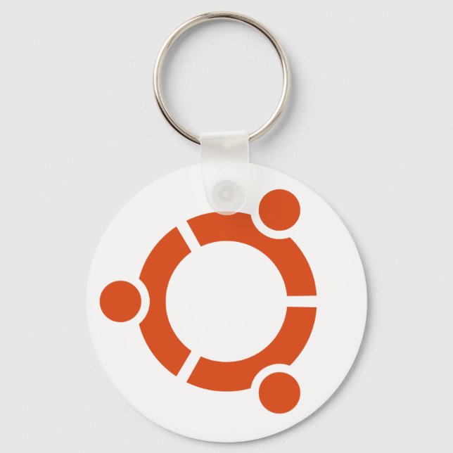 Chaveiro de logotipo Ubuntu (Frente)