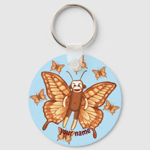 Chaveiro de Macaco de Meia Borboleta