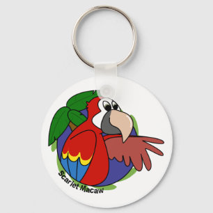 Chaveiro de Macaw Tropical