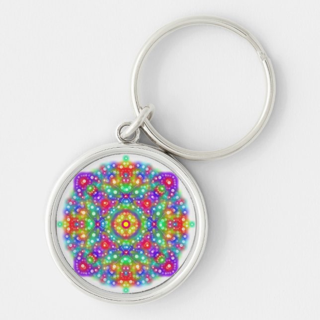 Chaveiro de Mandala Boho Premium ao Quadrado (Frente)
