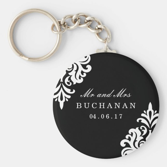 Chaveiro de Manutenção de Casamento tema damasco P (Frente)