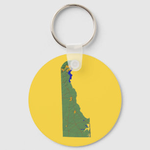 Chaveiro de Mapa de Delaware