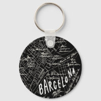 Chaveiro de Mapa de Espanha de Barcelona