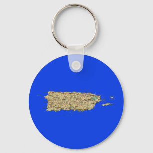 Chaveiro de Mapa de Porto Rico