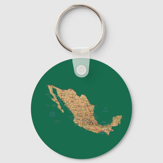 Chaveiro de Mapa do México (Frente)