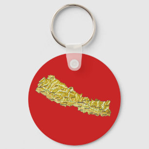 Chaveiro de Mapa do Nepal