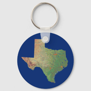 Chaveiro de Mapa do Texas