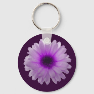 Chaveiro de Marigold branco e roxo
