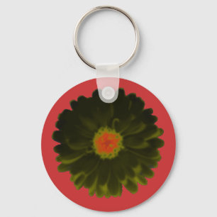 Chaveiro de Marigold Negro e Vermelho