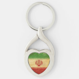 Chaveiro de Metal com Design Vintage da Bandeira d
