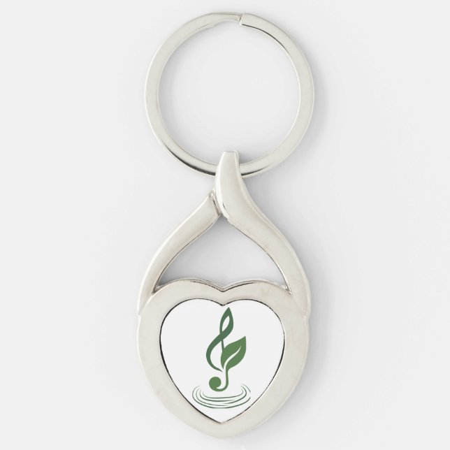 Chaveiro de Metal com Logotipo Heather Niemi Savag (Frente)
