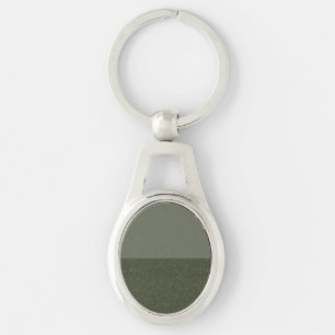 Chaveiro de metal de divisão verde personalizável