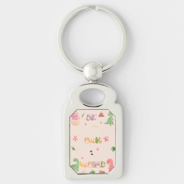 Chaveiro de Metal | Dinossauro Cinto (Frente)