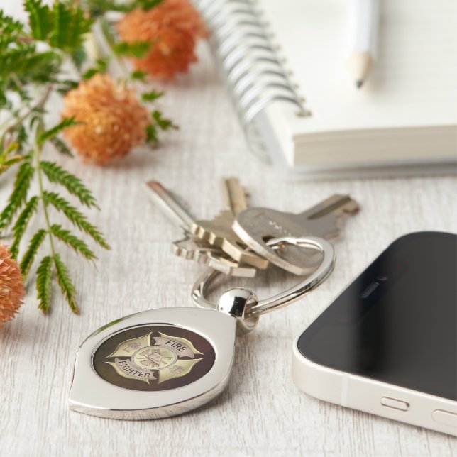 Chaveiro de metal do bombeiro (Lateral)